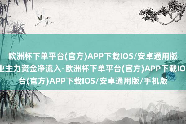 欧洲杯下单平台(官方)APP下载IOS/安卓通用版/手机版当天有5个行业主力资金净流入-欧洲杯下单平台(官方)APP下载IOS/安卓通用版/手机版