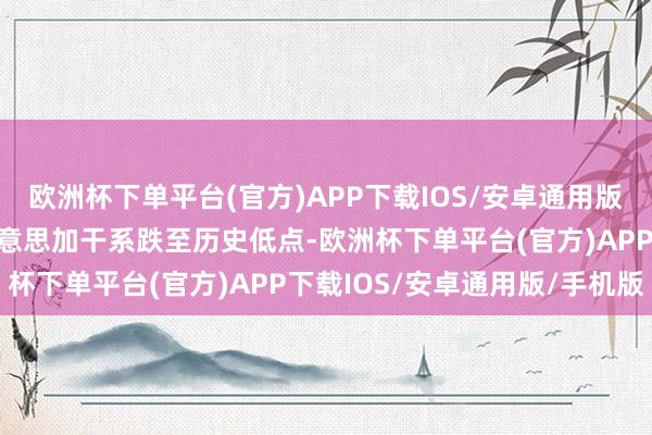 欧洲杯下单平台(官方)APP下载IOS/安卓通用版/手机版这些言论使得好意思加干系跌至历史低点-欧洲杯下单平台(官方)APP下载IOS/安卓通用版/手机版
